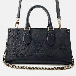 Pre Owned Louis Vuitton Onthego Ew Noir Monogram Empreinte
