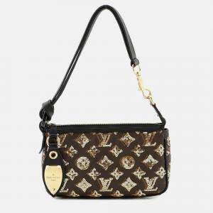 Pre Owned Louis Vuitton Pochette Accessoires All/Noir Monogram Eclipse Handbag