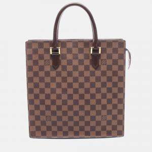 Pre Owned Louis Vuitton Venice PM Damier Ebene Canvas Tote Bag