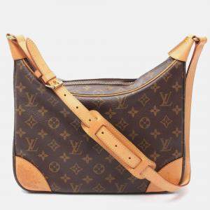 Pre Owned Louis Vuitton Boulogne Brown Monogram Canvas PM Shoulder Bag