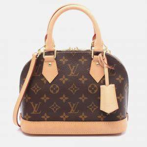 Pre Owned Louis Vuitton Alma Bb Shoulder Handbag Monogram Canvas