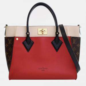 Pre Owned Louis Vuitton Red Monogram On My Side MM