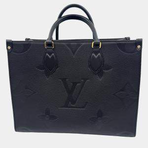 Pre Owned Louis Vuitton Black Monogram Empriente Leather Giant Onthego MM Bag