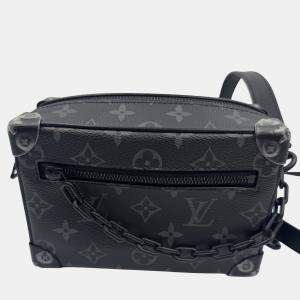 Pre Owned Louis Vuitton Mini Soft Trunk Monogram Eclipse Canvas Shoulder Bag