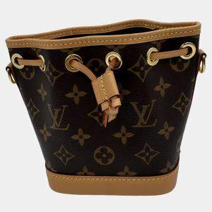 Pre Owned Louis Vuitton Brown Monogram Canvas Nano Noe Shoulder Bag