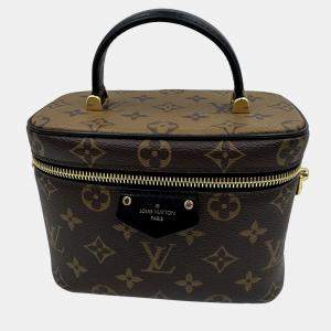 Pre Owned Louis Vuitton Vanity PM Monogram Reverse Canvas Leather Handbag