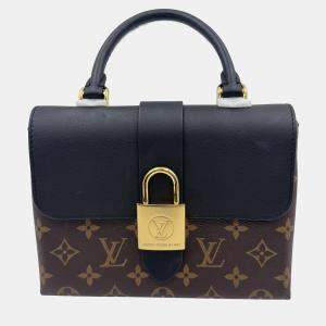 Pre Owned Louis Vuitton Black/Brown Monogram Canvas and Leather Locky BB Bag