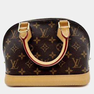 Pre Owned Louis Vuitton Alma Bb Shoulder Handbag Monogram Canvas