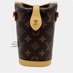Pre Owned Louis Vuitton Fold Me Pouch Shoulder Bag Monogram Canvas Leather