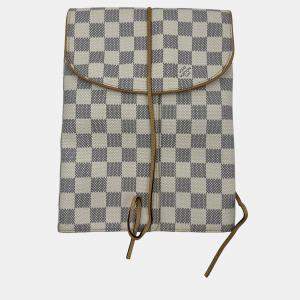 Pre Owned LV jewllery pouch white monogram canvas bag