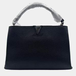 مملوكة مسبقًا Louis Vuitton Black Taurillon Leather Capucines MM Bag