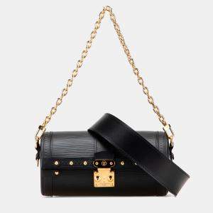 Pre Owned Louis Vuitton Black Epi Papillon Trunk