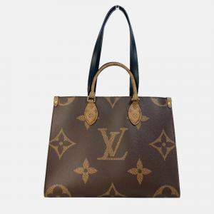 Pre Owned Louis Vuitton Onthego MM Giant Monogram Canvas Tote Bag