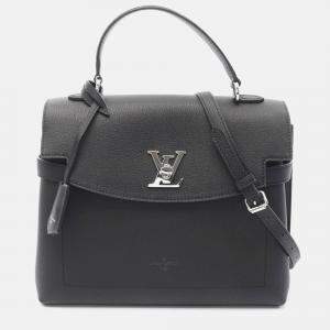 Pre Owned Louis Vuitton Rock Me Ever MM Black Leather Top Handle Bag