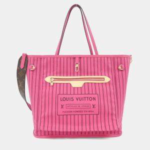 Pre Owned Louis Vuitton Monogram Neverfull Inside-Out Canvas Tote Bag
