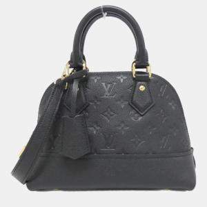 Pre Owned Louis Vuitton Neo Alma BB Black Monogram Empreinte Leather Handbag