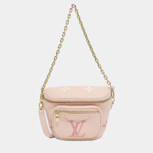 Pre Owned Louis Vuitton By The Pool Mini Monogram Empreinte Leather Bumbag
