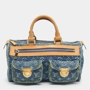مملوكة مسبقًا Louis Vuitton Blue Monogram Denim Neo Speedy Bag