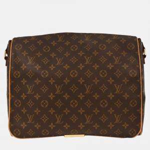 Pre Owned Louis Vuitton Brown Monogram Abbesses Messenger Bag