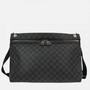 Pre Owned Louis Vuitton Hunter Damier Graphite Canvas Shoulder Bag