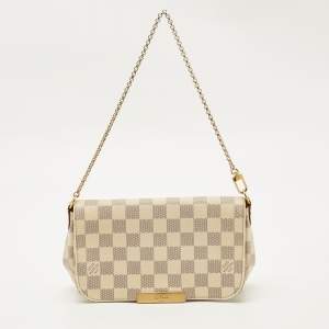Pre Owned Louis Vuitton Damier Azur Canvas Favorite PM Bag