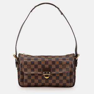 Pre Owned Louis Vuitton Brown Damier Ebene Ravello GM