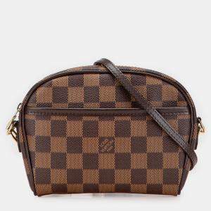 Pre Owned Louis Vuitton Brown Damier Ebene Ipanema Pochette