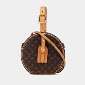 Pre Owned Louis Vuitton Brown Monogram Petite Boite Chapeau