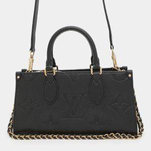 Pre Owned Louis Vuitton OnTheGo EW Black Empriente Leather Shoulder Bag