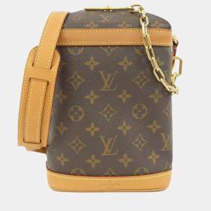 Pre Owned Louis Vuitton Milk Box Brown Monogram Canvas Shoulder Bag