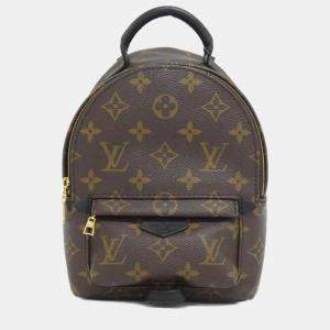 Pre Owned Louis Vuitton Palm Springs Mini Brown Monogram Canvas Backpack