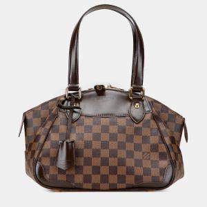 Pre Owned Louis Vuitton Brown Damier Ebene Verona PM