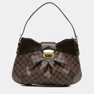 Pre Owned Louis Vuitton Brown Damier Ebene Sistina MM