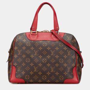 Pre Owned Louis Vuitton Brown Red Monogram Retiro PM