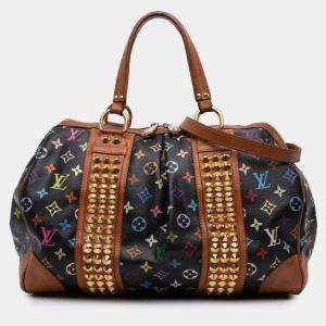 Pre Owned Louis Vuitton Black Multicolor Monogram Multicolore Courtney MM