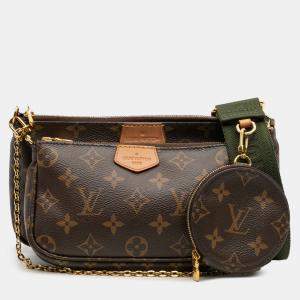 Pre Owned Louis Vuitton Brown Monogram Multi Pochette Accessoires