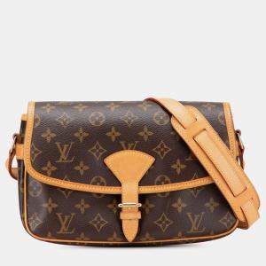 Pre Owned Louis Vuitton Brown Monogram Sologne