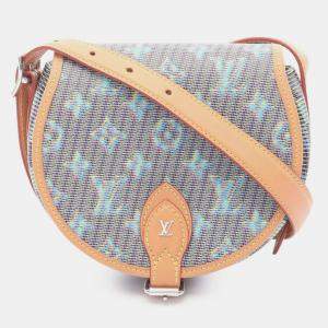 Pre Owned Louis Vuitton Blue Monogram LV Pop Tambourin