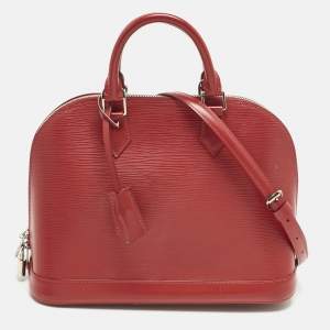 Pre Owned Louis Vuitton Rubis Epi Leather Alma PM Bag