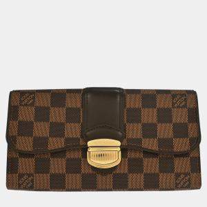 Pre Owned Louis Vuitton Damier Portefeuille Sistina Wallet
