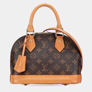 Pre Owned Louis Vuitton Brown Monogram Alma BB