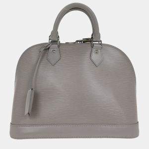 Pre Owned Louis Vuitton Gray Epi Alma PM Handbag