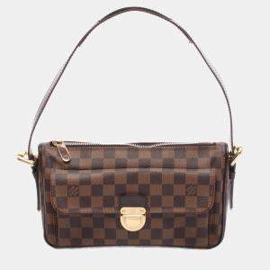 Pre Owned Louis Vuitton Brown Damier Ebene Ravello GM