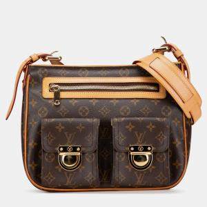 Pre Owned Louis Vuitton Brown Monogram Hudson GM