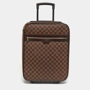 Pre Owned Louis Vuitton Damier Ebene Canvas Pegase 45 Luggage