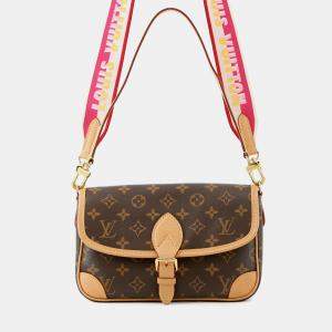 Pre Owned Louis Vuitton Diane Nm Fuchsia Monogram PM Crossbody Bag