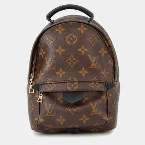 Pre Owned Louis Vuitton Palm Springs Brown Monogram Mini Backpack 