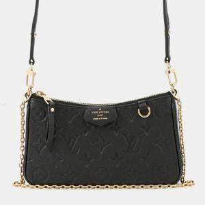 Pre Owned Louis Vuitton Easy Pouch Noir Monogram Empreinte Leather