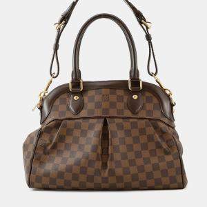 Pre Owned Louis Vuitton Trevi Brown Damier Ebene Canvas Size Pm