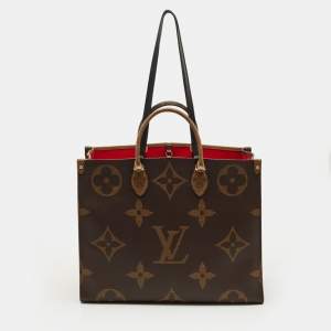 Pre Owned Louis Vuitton Monogram Reverse Giant Canvas OnTheGo GM Bag